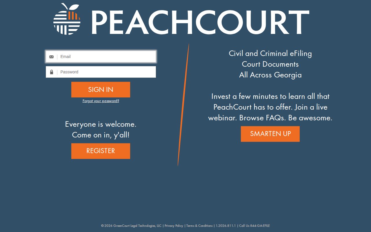 PeachCourt access route for Crisp County Superior Court records